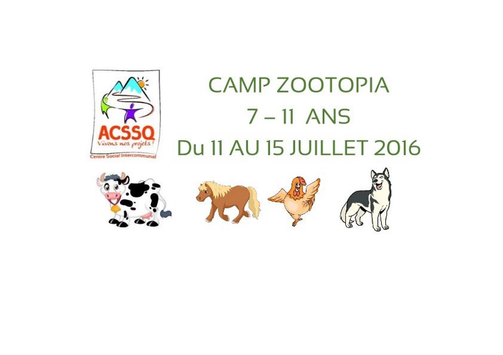Notre camp Zootopia 2016
