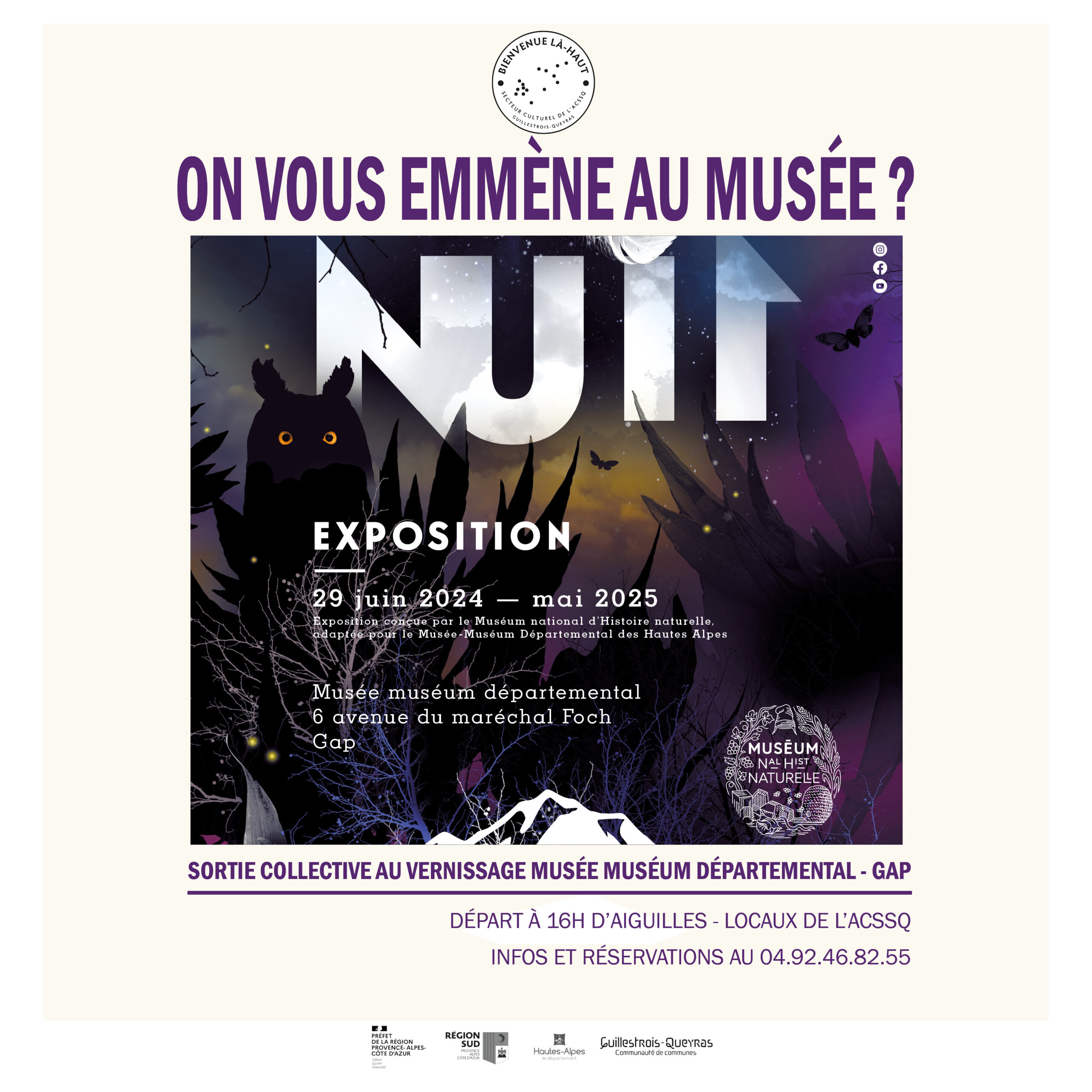Inauguration – Nuit – au MMDHA, Faustine Reibaud Nicoli