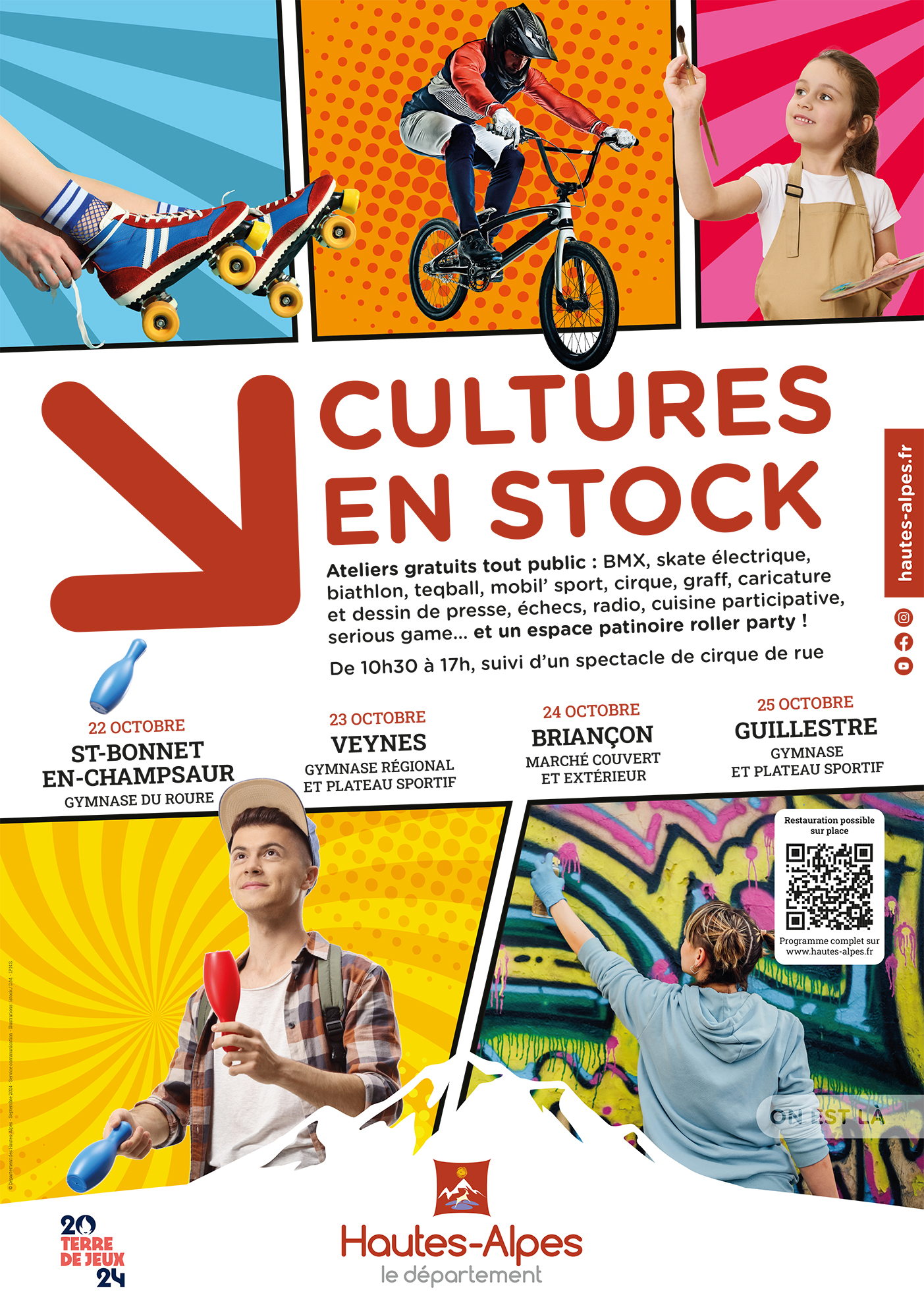 Cultures en stock pour toute la famille à Guillestre le 25/10