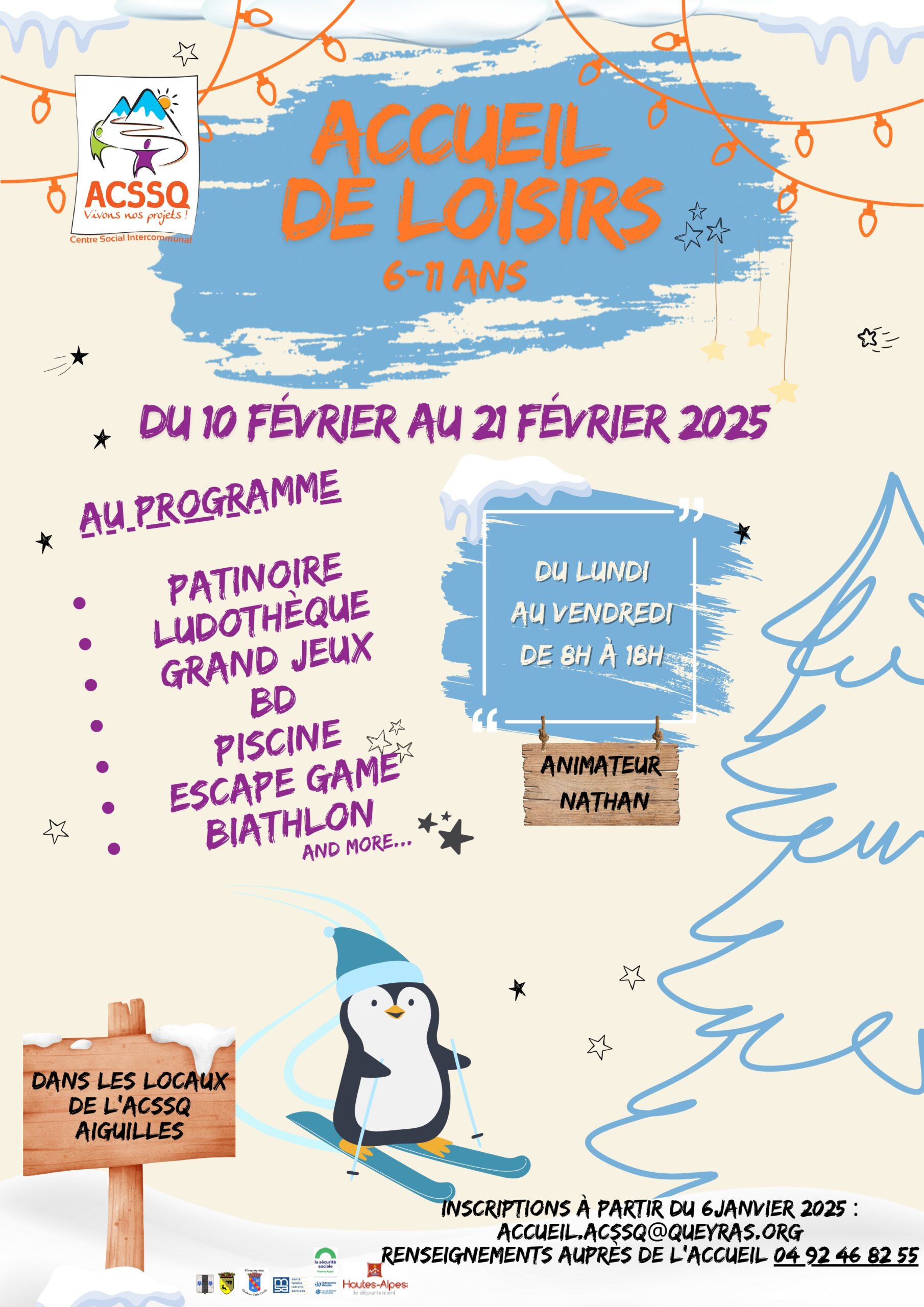 Un centre de loisirs pour les vacances d’hiver 2025